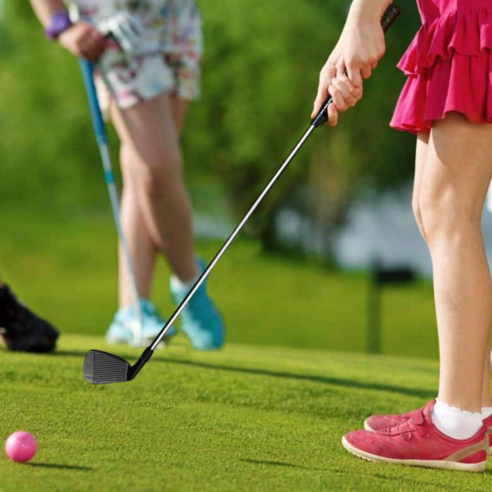Golf Equipment For Kids - อุปกรณ์ฝึกซ้อมกอล์ฟสำหรับเด็ก พร้อมกระเป๋าเก็บอุปกรณ์ สำหรับฝึกซ้อมที่บ้าน