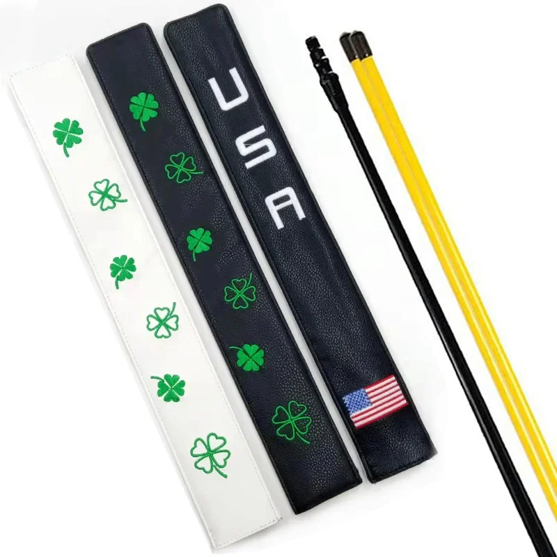 Golf Equipment Guide - หนัง PU Golf Alignment Rod ฝาครอบกรณีผู้ถือ