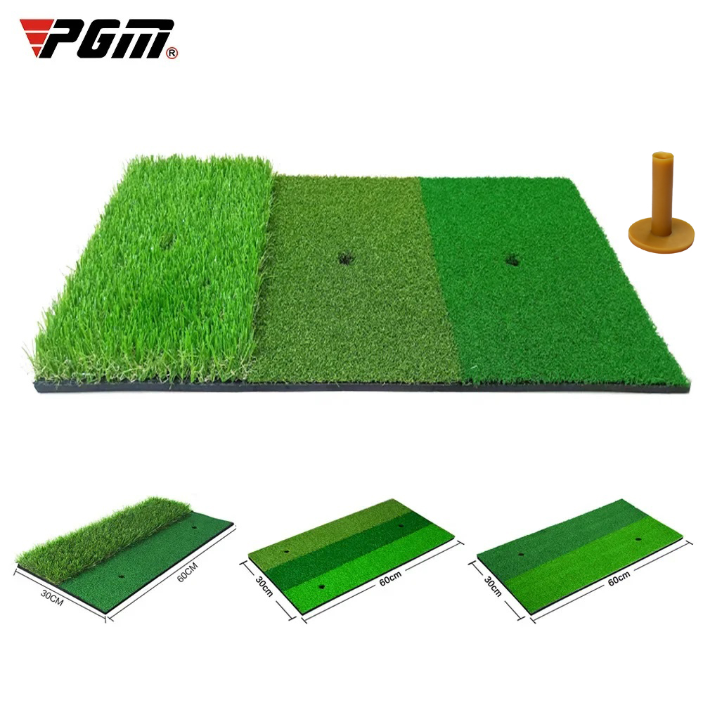 Golf Equipment Indoor - PGM ตีกอล์ฟเสื่อในร่มกลางแจ้ง Mini Practice ทนทาน PP