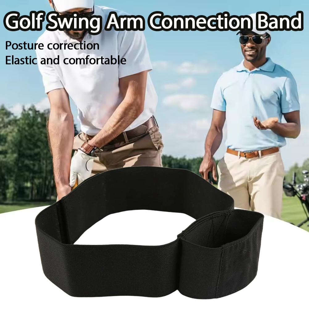 Golf Equipment Guide - สายรัดแก้ไขท่าทางวงสวิงกอล์ฟแบบมืออาชีพ สายยางยืดช่วยฝึกท่าทางแขนเพื่อการฝึกวงสวิงที่แม่นยำ อุปกรณ์ช่วยฝึกซ้อม