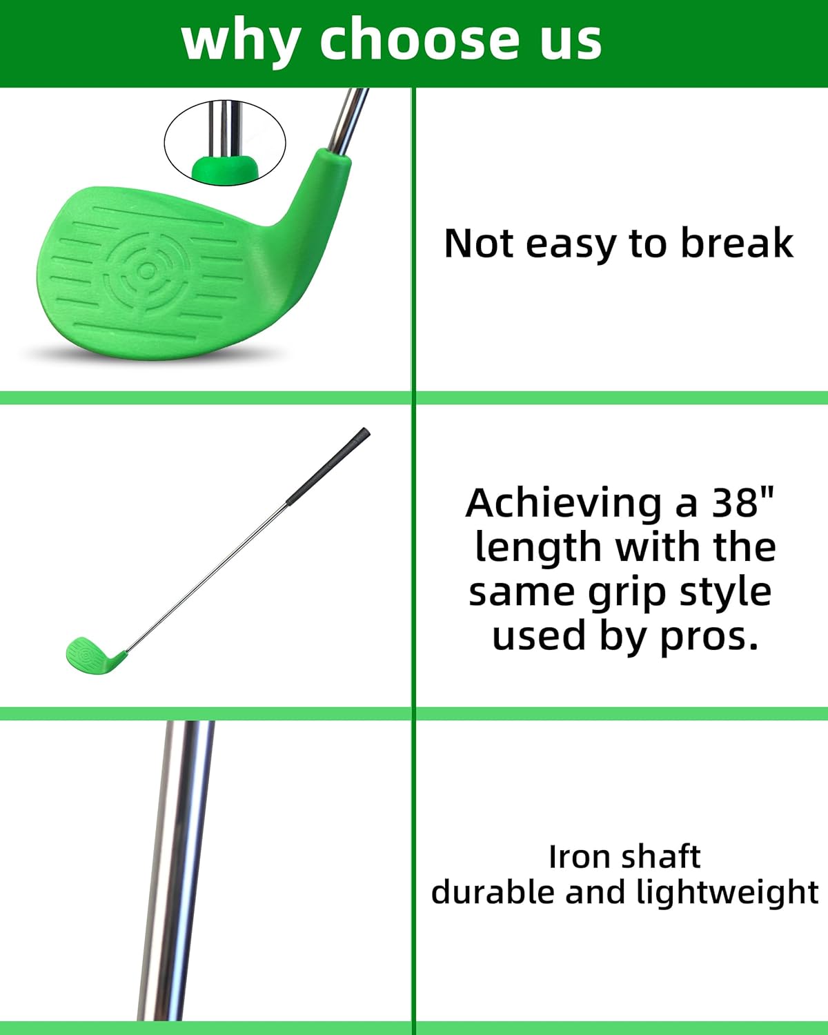 ไม้กอล์ฟสนามหลังบ้าน หัวพลาสติ - Golf Equipment For Kids บทวิจารณ์และราคา