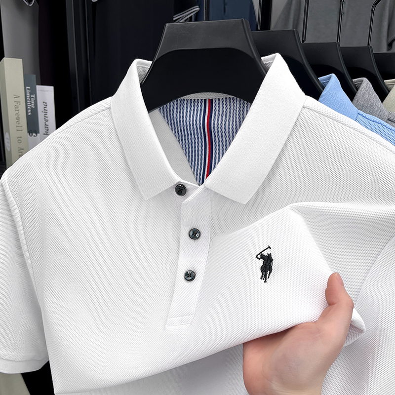 เสื้อโปโลแขนสั้นผู้ชายผ้าฝ้ายแ - Golf Equipment Deals บทวิจารณ์และราคา