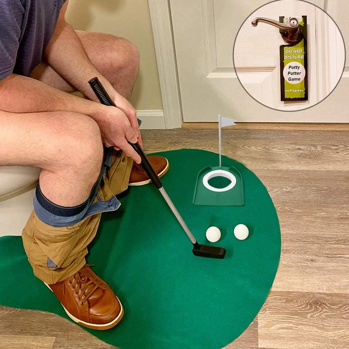 กอล์ฟในร่มใส่เทรนเนอร์พร้อมธงพ - Golf Equipment Indoor บทวิจารณ์และราคา