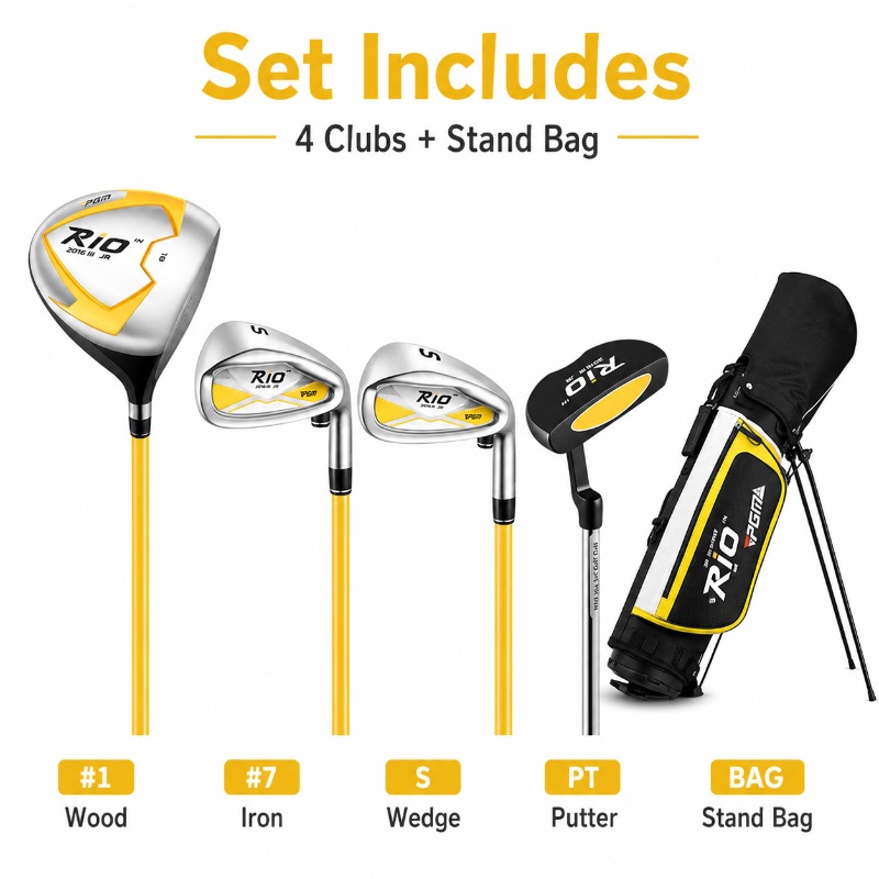 ชุดไม้กอล์ฟสำหรับเด็ก PGM พร้อ - Golf Equipment For Kids บทวิจารณ์และราคา